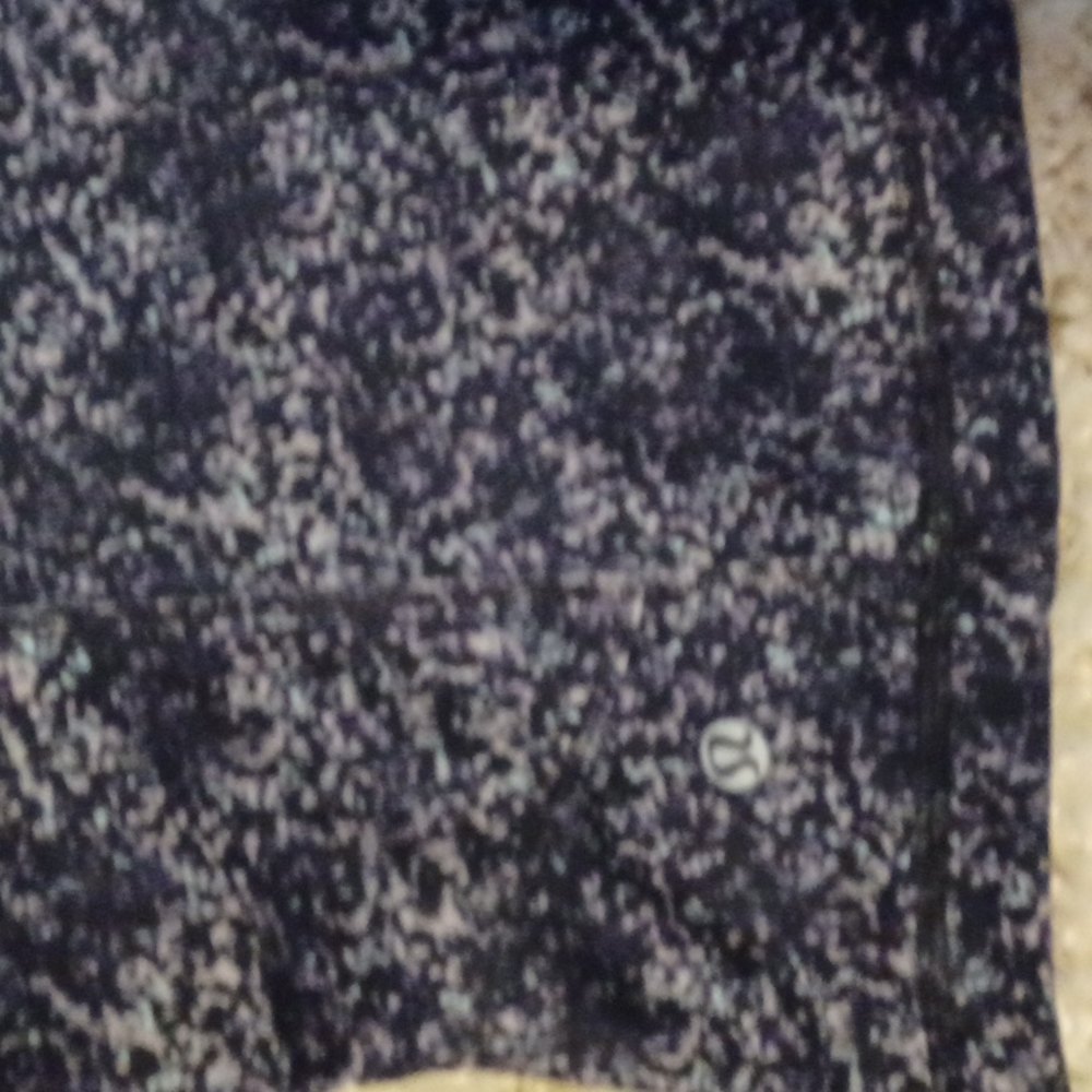 Lululemon Jacket. Black w/ purple and grey pattern.